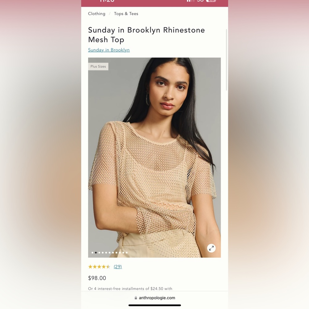 Anthropologie shirt, never worn, bought in NY